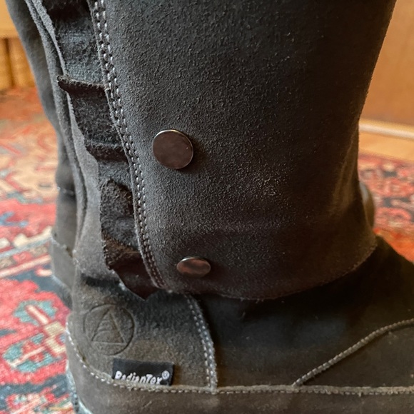 Grey Suede Winter Boots - Picture 2 of 5